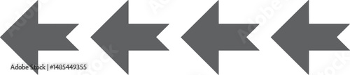 Free Download Four Geometric Left Arrows Design Element Set - GFXLoad