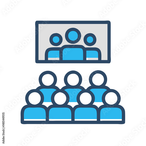  Dynamic Audience Symbol Illustration