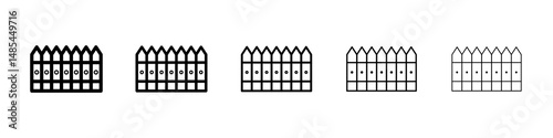 Yard icon symbol pictogram. stroke designs.