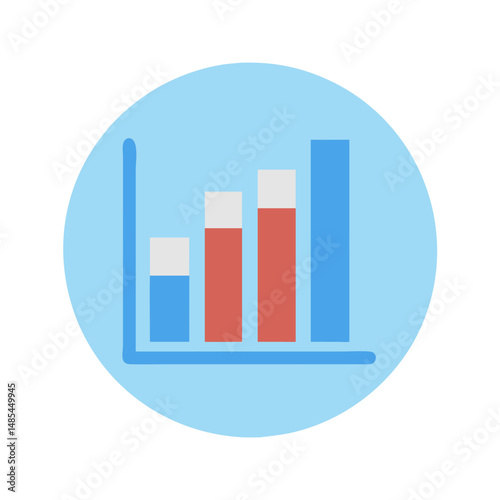  Dynamic Bar Chart Symbol Illustration