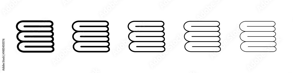 Towel icon symbol pictogram. stroke designs. Towel icon symbol pictogram. stroke designs.
