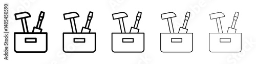 Toolbox icon symbol pictogram. stroke designs.