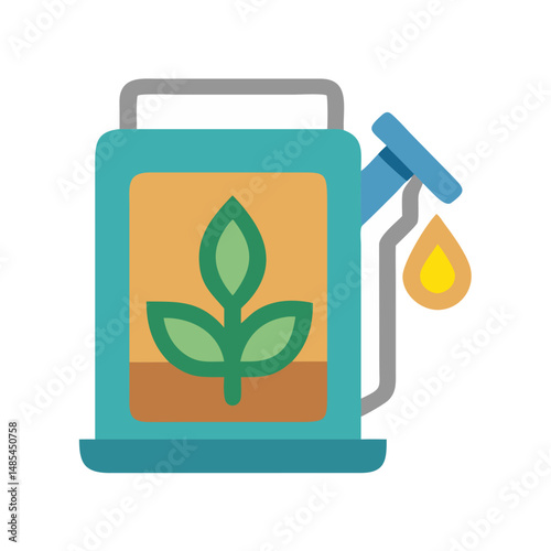  Dynamic Biofuel Symbol Illustration