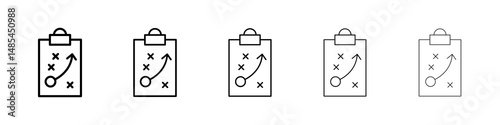 Tactics icon symbol pictogram. stroke designs.
