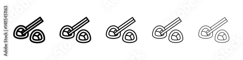 Sushi icon symbol pictogram. stroke designs.
