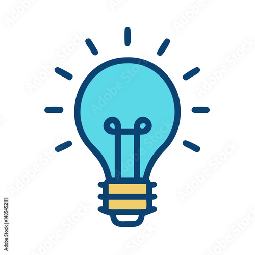  Light Bulb Icon for Ideas and Innovation
