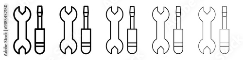 Repair icon symbol pictogram. stroke designs.
