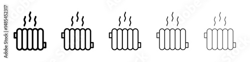 Radiator icon symbol pictogram. stroke designs.