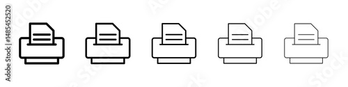 Printer icon symbol pictogram. stroke designs.