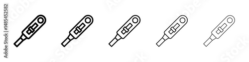 Pregnancy test icon symbol pictogram. stroke designs.