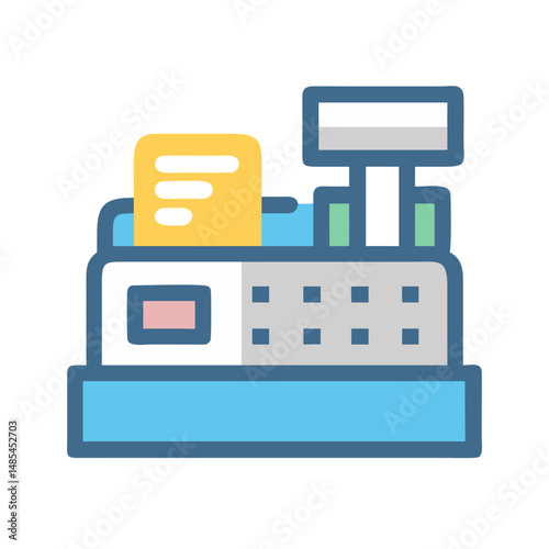  Classic Cash Register Icon for Retail
