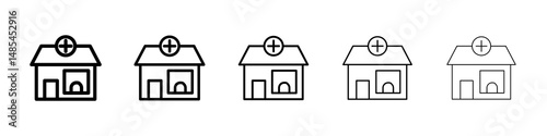 Pharmacy icon symbol pictogram. stroke designs.
