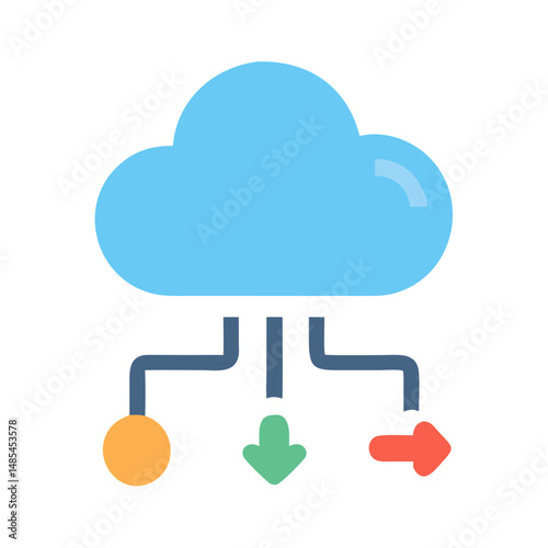 Cloud Computing Technology Icon Design