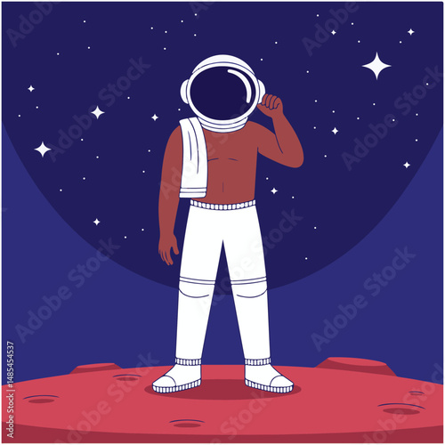 Astronaut on Mars A Cosmic Adventure
