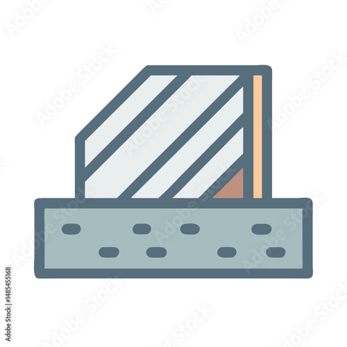  Construction Material Concrete Icon Design