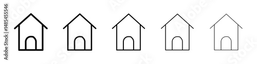 Home icon symbol pictogram. stroke designs.