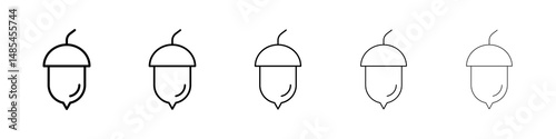 Hazelnut icon symbol pictogram. stroke designs.