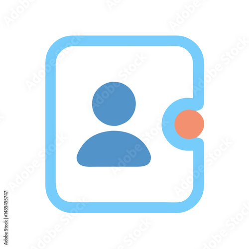  Contact Icon for Communication and Networking