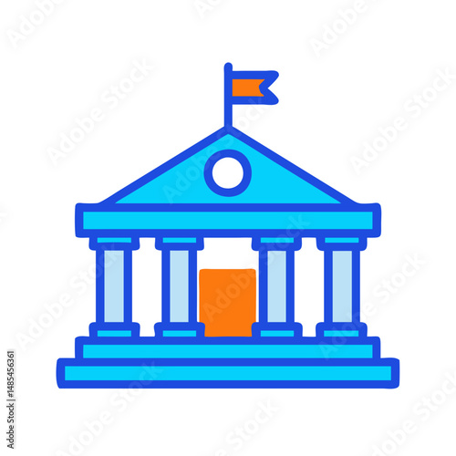  Icon of Courthouse for Legal Matters