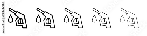 Fuel icon symbol pictogram. stroke designs.