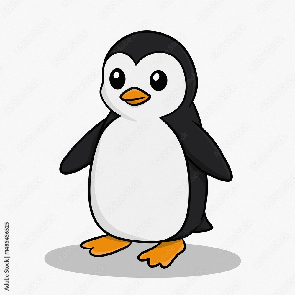 Obraz premium penguin on a white