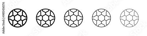 Football icon symbol pictogram. stroke designs.