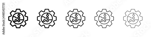 ETL icon symbol pictogram. stroke designs.