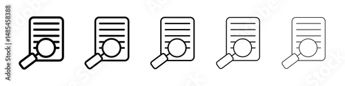 Defining icon symbol pictogram. stroke designs.