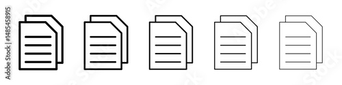 Copy icon symbol pictogram. stroke designs.