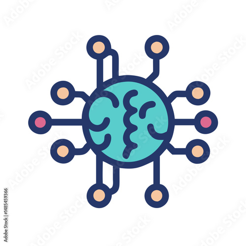  Deep Learning Technology Design Icon