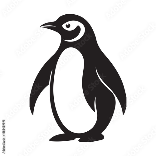 penguin on a white background