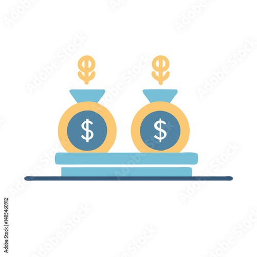  Dynamic Dividend Symbol Illustration
