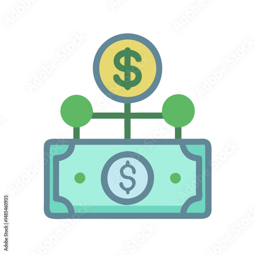  Dividend Earnings Design Icon