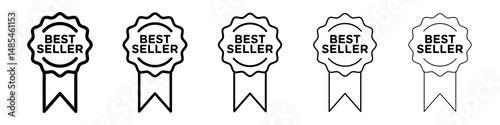 Best seller icon symbol pictogram. stroke designs.