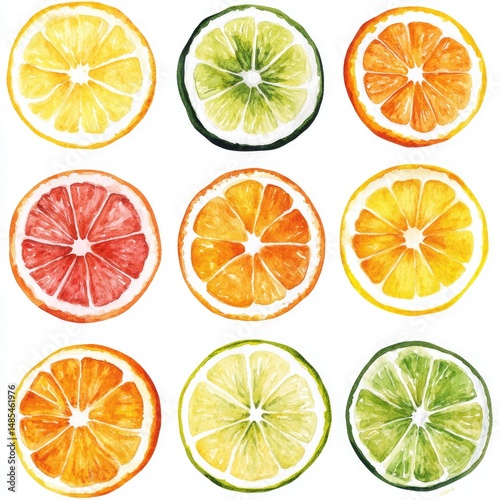 Colorful Citrus Slices