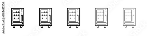 Vending machine icon symbol pictogram. stroke designs.