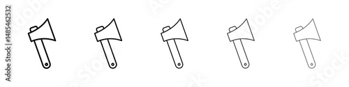 Hatchet icon symbol pictogram. stroke designs.