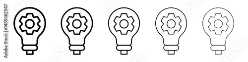 Innovation icon symbol pictogram. stroke designs.