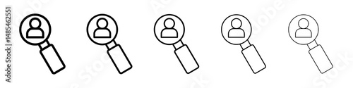 Hiring icon symbol pictogram. stroke designs.