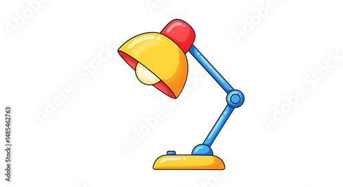 Cartoon lamp vector illustration