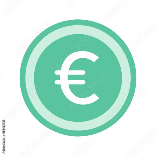  Modern Euro Sign Icon for Financial Services