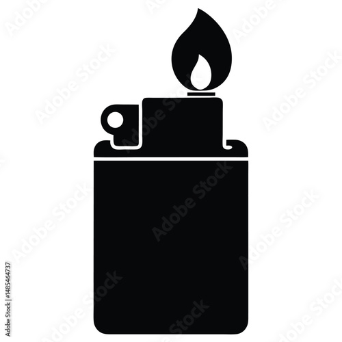 Lit lighter vector
