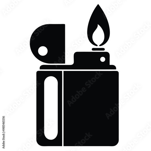 Lit lighter vector