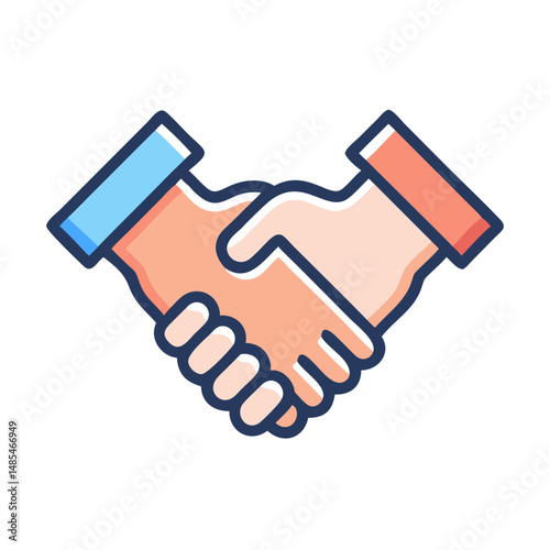  Handshake Icon for Agreement and Partnership
