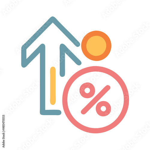  Creative Interest Rate Graphic Icon
