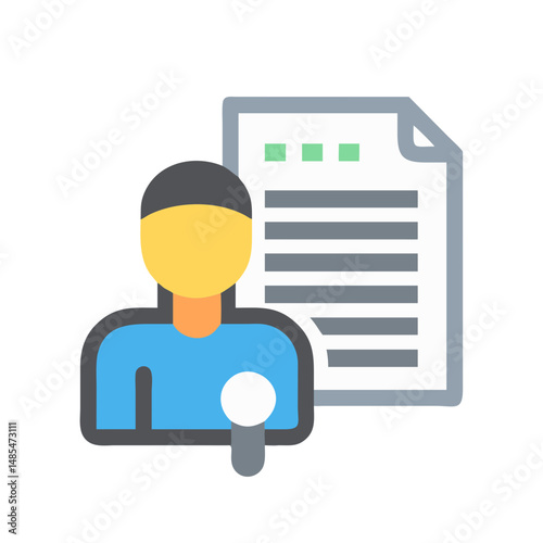  Journalism Reporting Design Icon