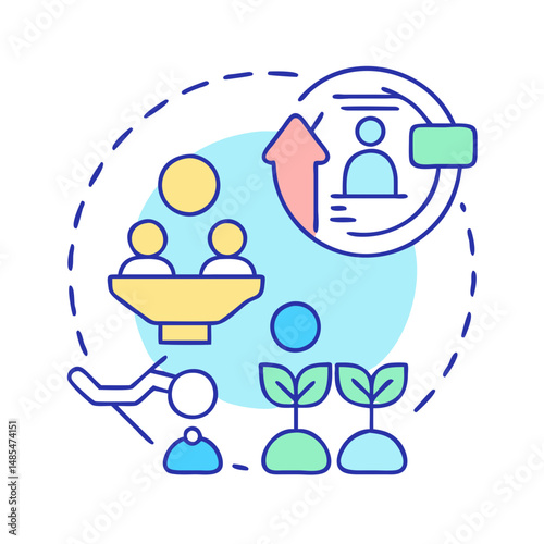  Modern Lead Nurturing Logo Design