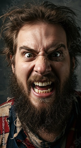 exaggerated crazy man is angry 8.jpg, exaggerated crazy man is angry