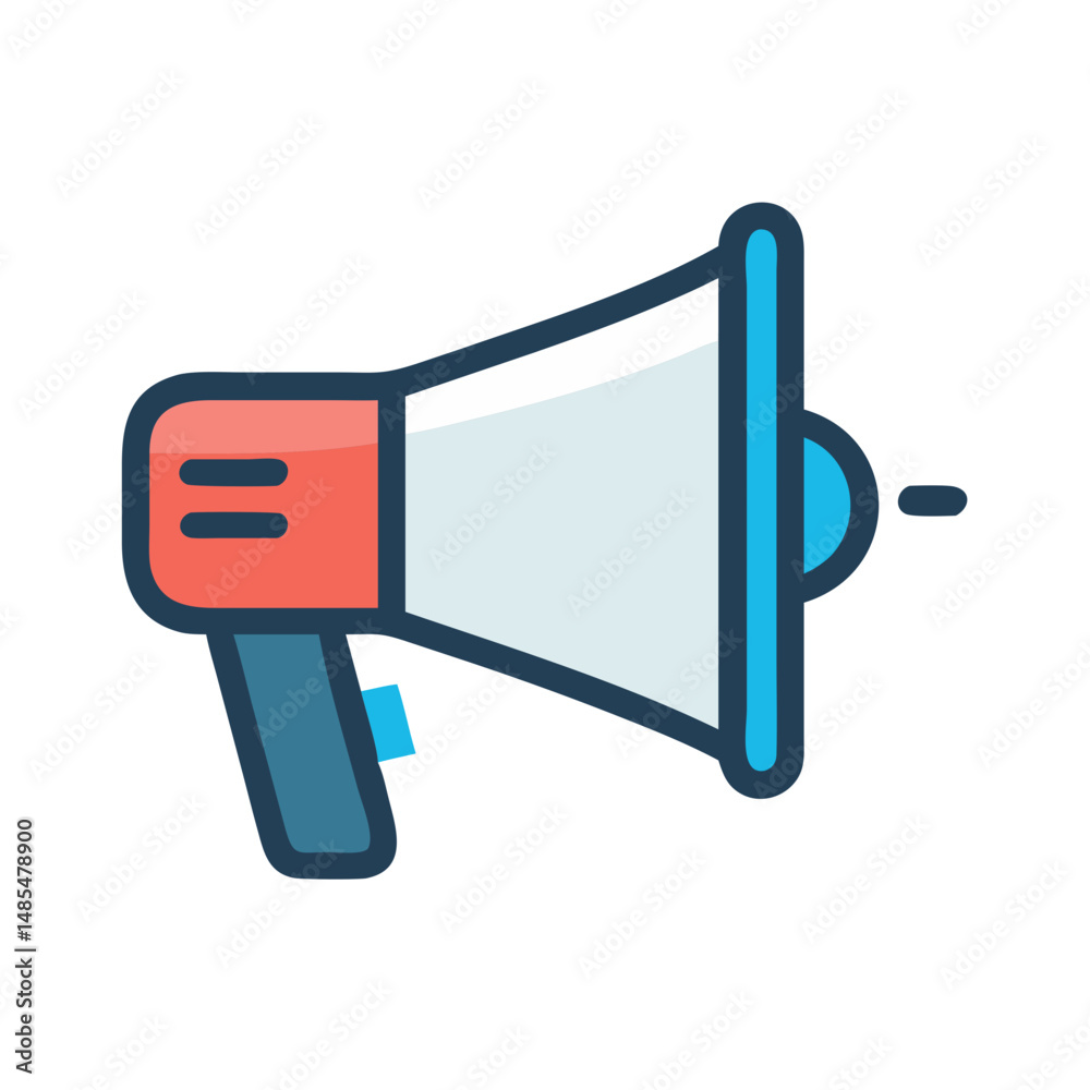 Fototapeta premium Dynamic Megaphone Icon for Promotions