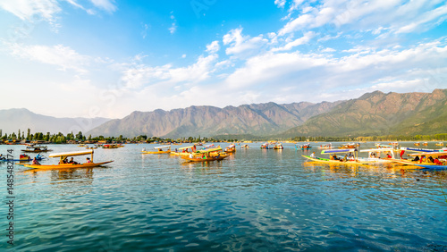 Dal Lake is a freshwater lake and is the most famous tourist attraction in Srinagar, India